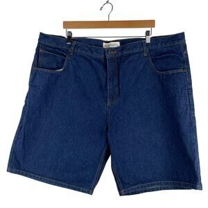 Faded Glory Men's Dark Blue Denim Shorts Size 46 Excellent Preowned Condition